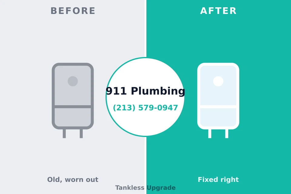 Before and after: plumbing company West Pensacola, FL